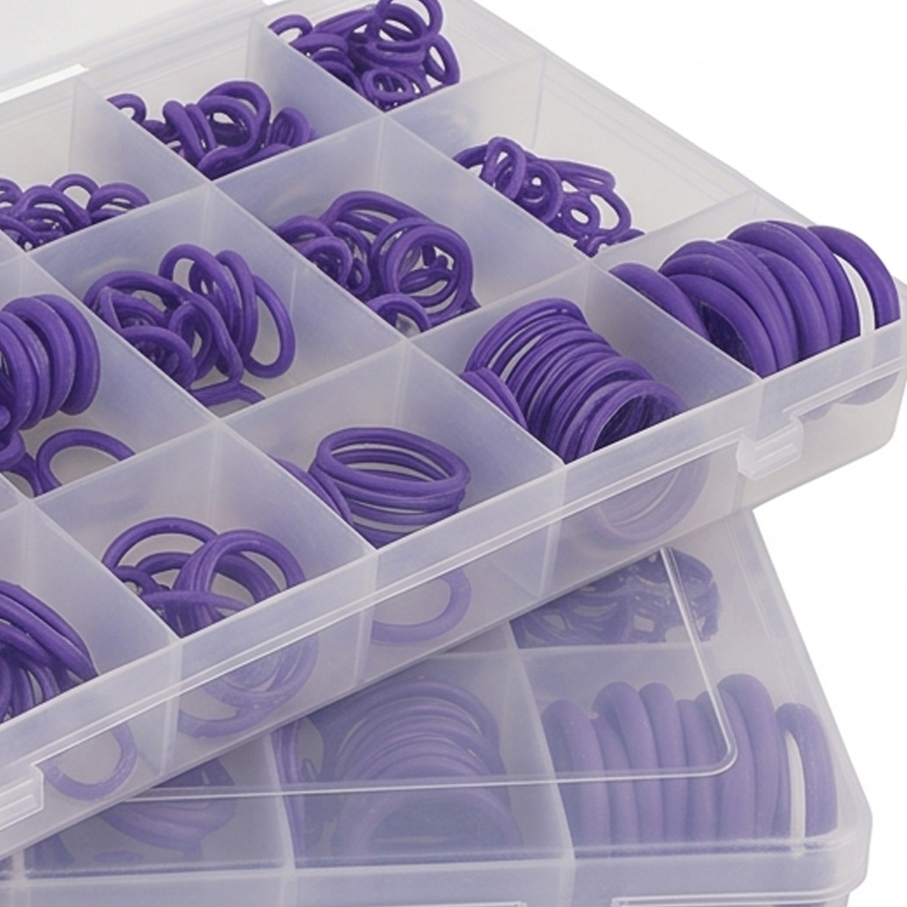 PURPLE RUBBER O-RING ASSORTMENT SET