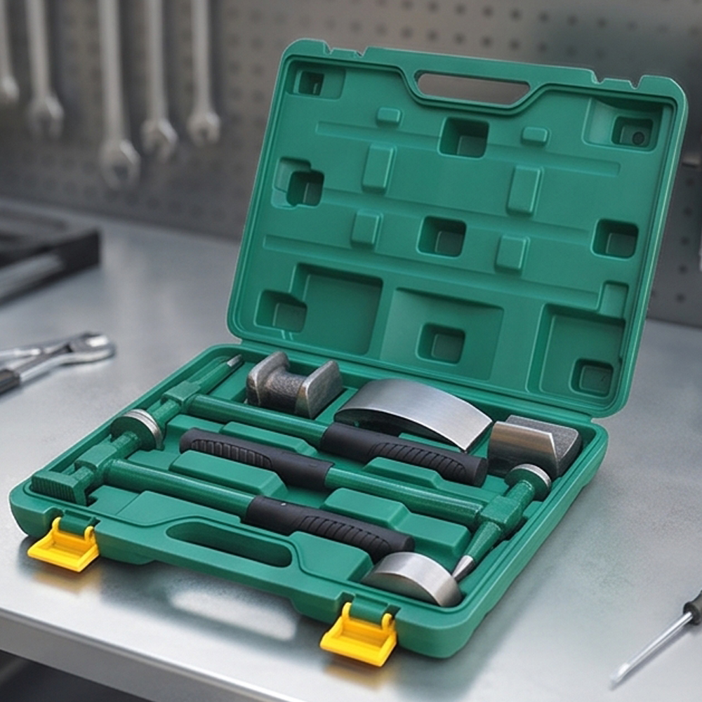 7 Pcs Body Repair Denting Hammer Dolly's Set