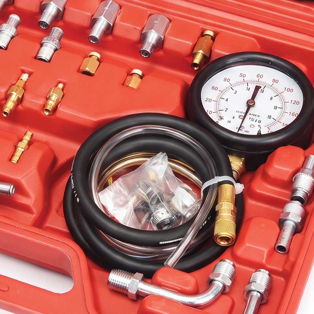 Gasoline Engine Compression Tester Kit 140 PSI