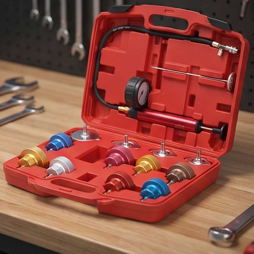 SGT - 14Pcs  Radiator Pressure Tester, Coolant Pressure Tester Kit.